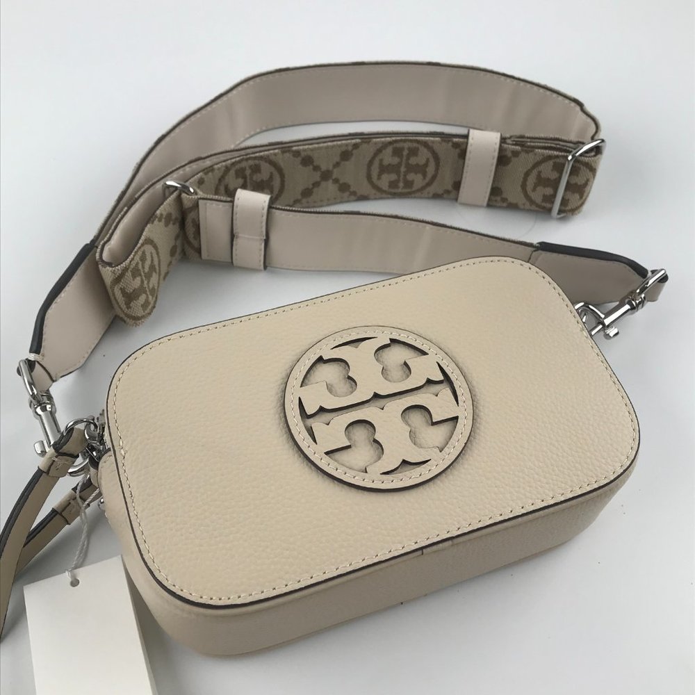 New Ivory Tory Burch Mini Miller Crossbody Bag - Picture 4 of 11